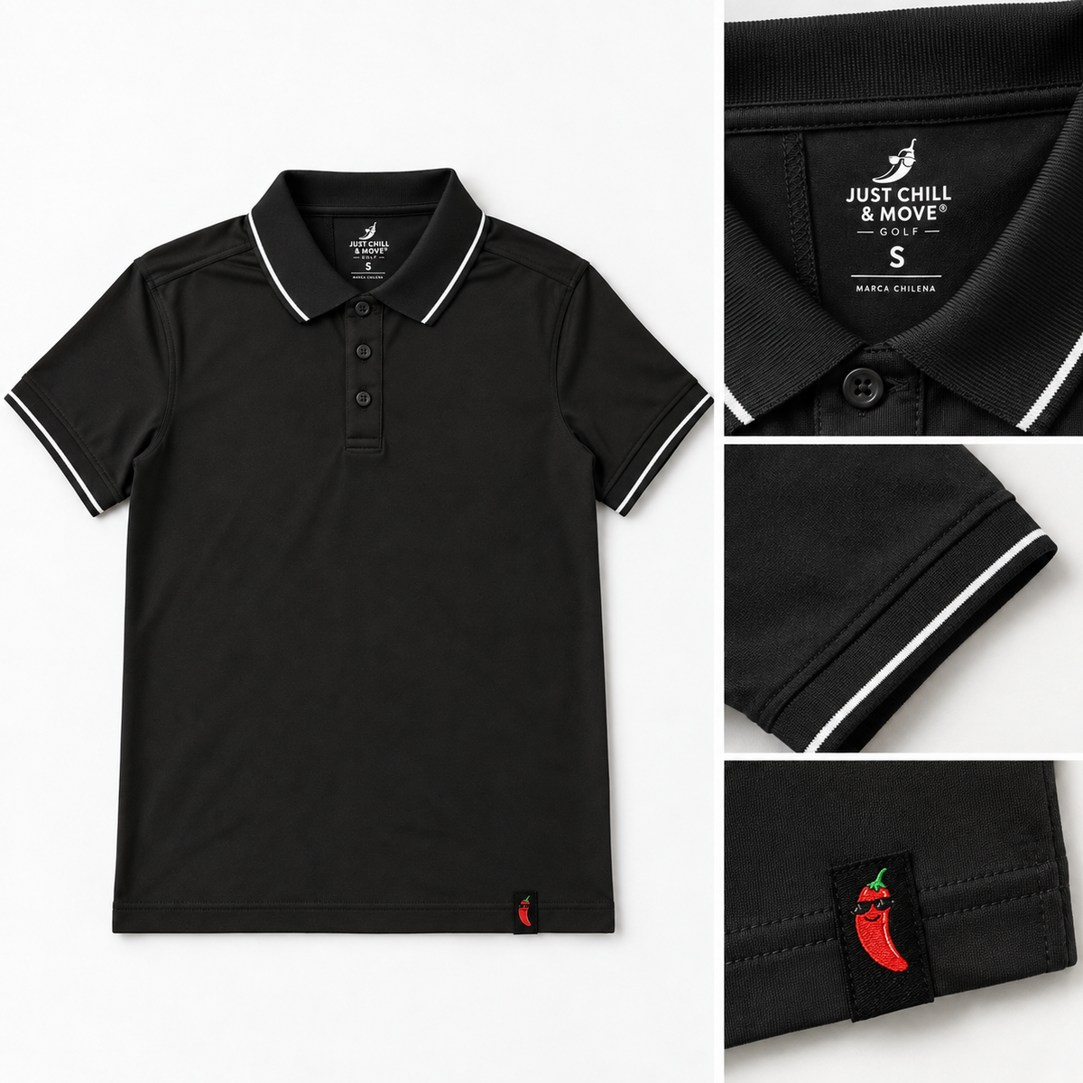 Polera Niño Just Chill Negra